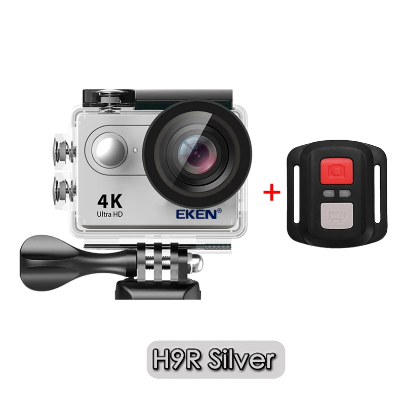 H9R SILVER Оригинальная Экшн-камера eken H9R H9 Ultra HD 4K WiFi с 2,4G пультом дистанционного управления 2," экраном 30 м водонепроницаемая Спортивная мини-камера - Цвет: H9R SILVER