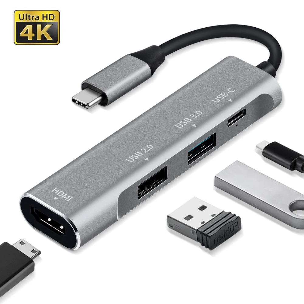Usb type C type-C концентратор для HDMI 4K USB 3,0 2,0 Thunderbolt 3 адаптер Dex станция для MacBook pro samsung Galaxy Note 8 S8 S9