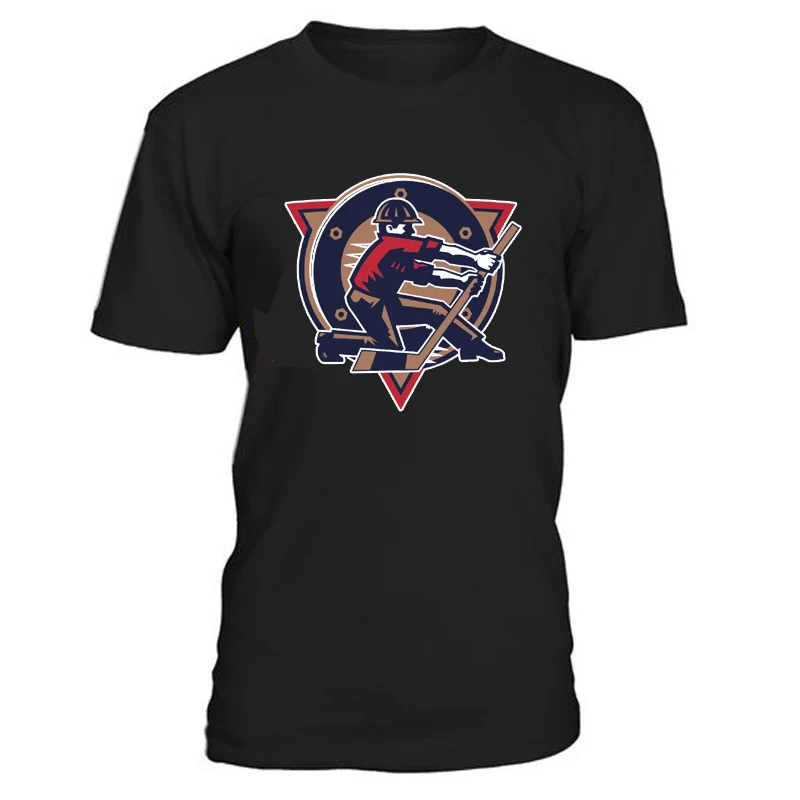 EALER Новая высококачественная Хлопковая мужская футболка с логотипом Edmonton Hockey Fans
