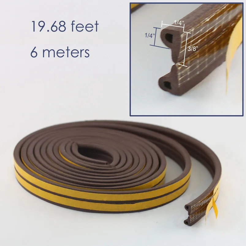 Самоклеящаяся лента для окон и дверей мягкая форма уплотнение 19 5 футов 6 метров