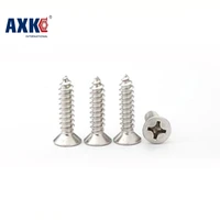 din7982 m3 5 m4 m5 stainless steel 304 cross recessed flat head screws phillips self tapping wood phillips countersunk flat
