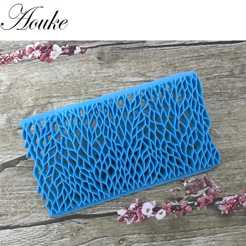 Пластиковая форма для тиснения цветов резак печенья напечатанное кружевное