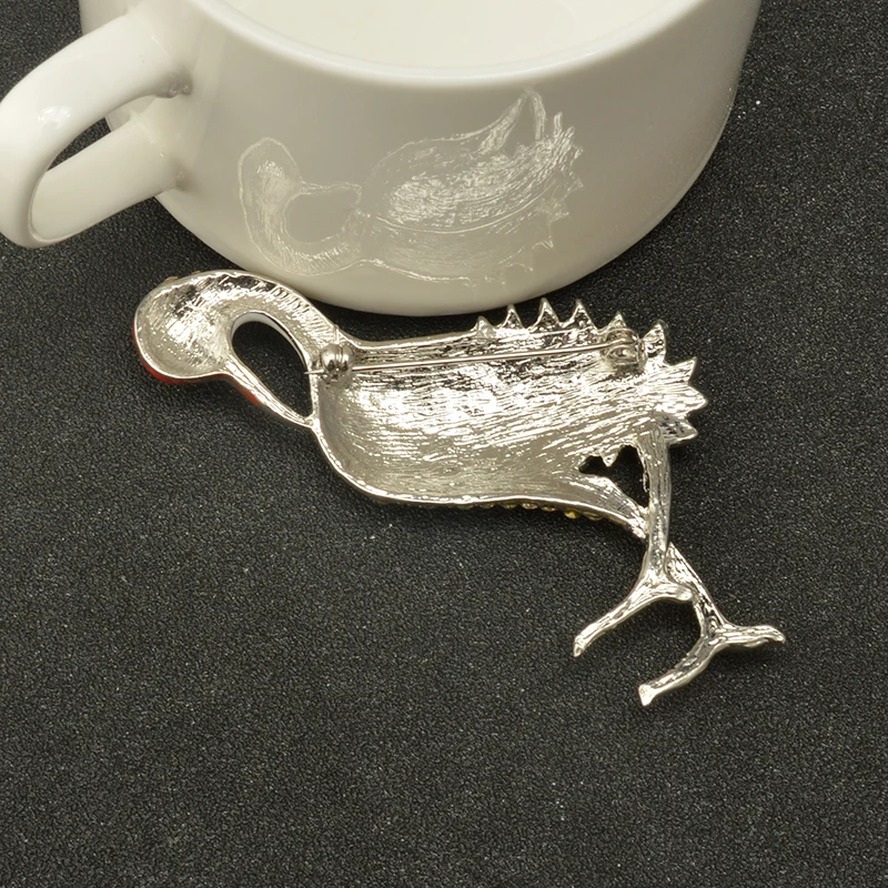 Новое поступление брошь в форме страуса Женская эмалированная женское животное