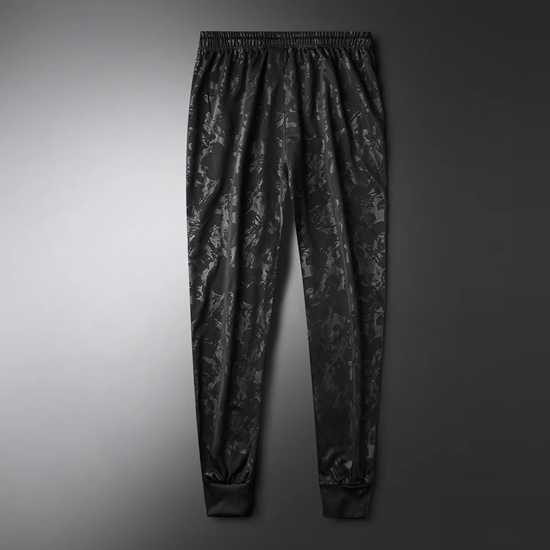 Камуфляжные спортивные штаны Весна лето мужские черные для бега повседневные