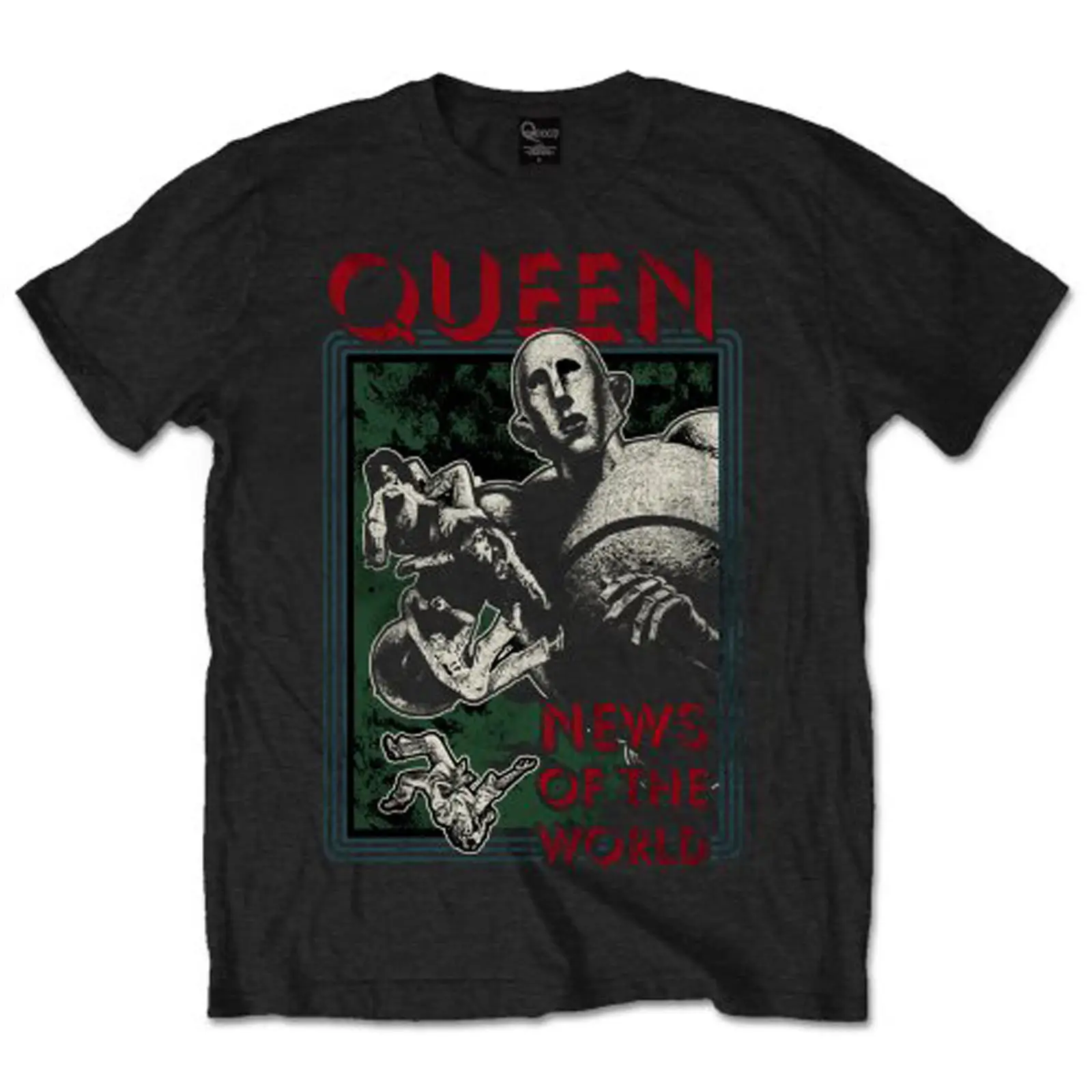Queen News of The World Freddie Mercury Rock Официальная футболка мужская унисекс с коротким рукавом