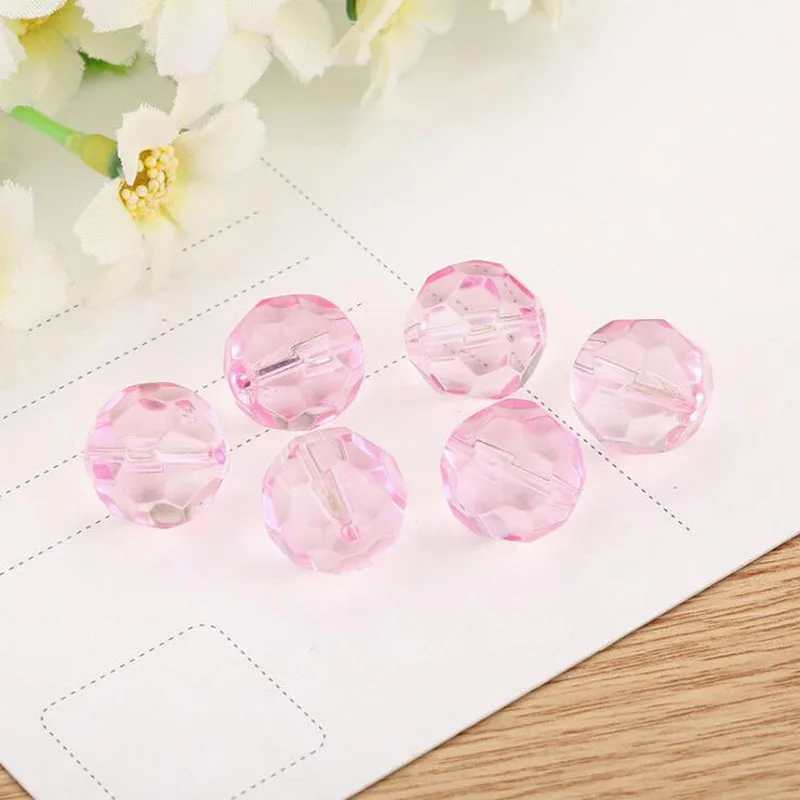 Pink 1000 шт./партия, искусственный кристалл, 32 бусины для лица, рассредоточенные DIY браслет, ожерелье, детские развивающие игрушки 4 мм - Цвет: Pink