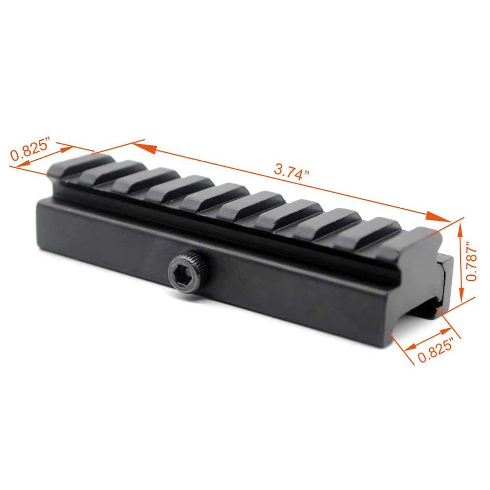 5/9 слотов 20 мм Picatinny/Weaver Rail Basic QD Quick Release Riser Scope Mount Adapter бесплатная