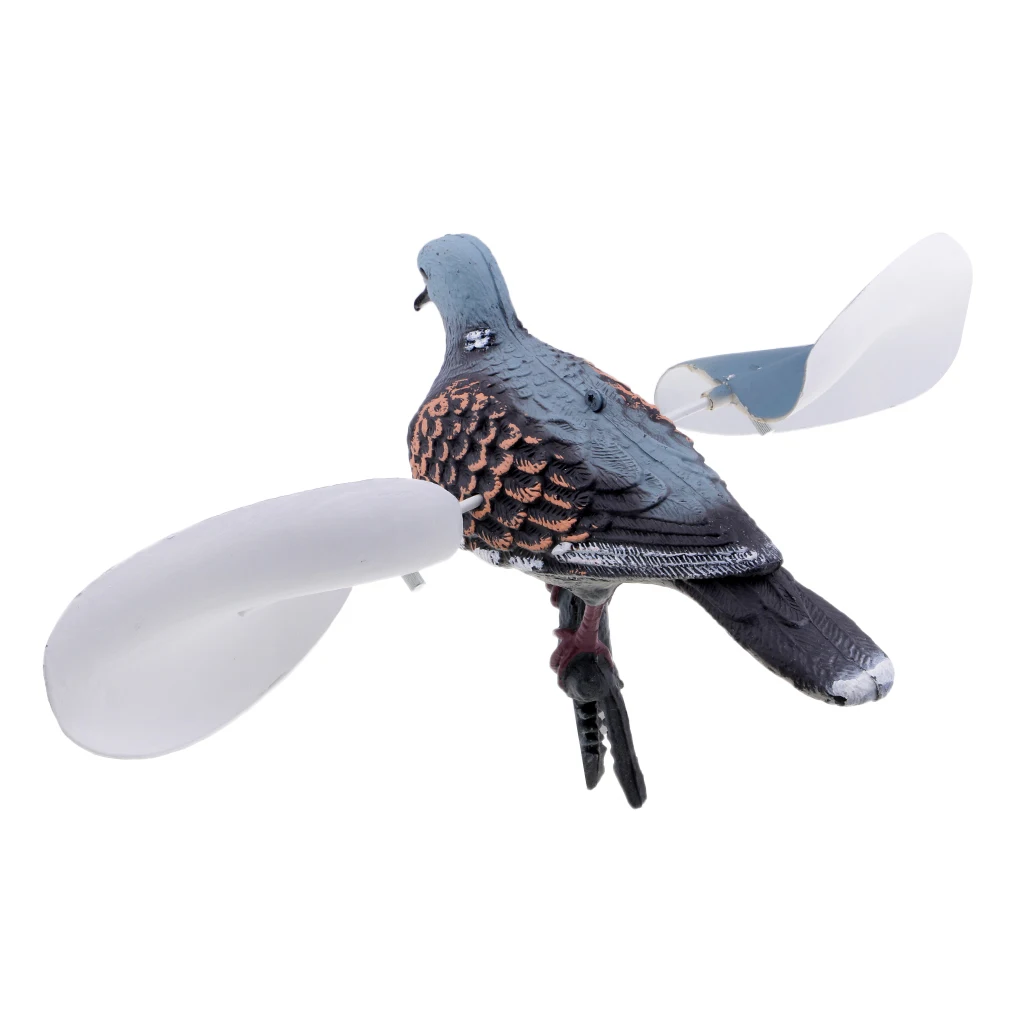 Нетоксичный легкий 3D реалистичный Летающий пластмассовый голубь птичка для