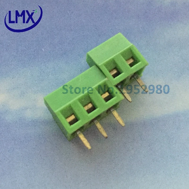 50 шт. 3 81 мм Pitch PCB Пружинные клеммные блоки разъем 2P 3P KF128 прямой штырьковый медный