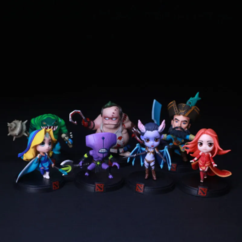 

Фигурки героев игры Dota 2, 7 шт., SLARK TINY Doom в коробке, ПВХ фигурки героев, коллекция dota2, игрушки, руки делают, игрушки, подарок для мамы