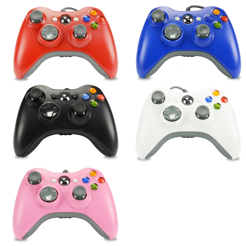 Shinsklly New USB Wired Gamepad For Xbox 360 Controller Joystick Official Microsoft PC Windows 7 8 10 | Электроника