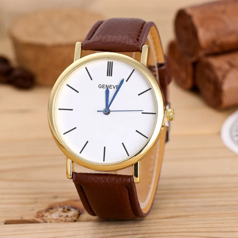 Для женщин топ роскошные часы кожаный ремешок Horloges Vrouwen наручные Femme 2018 оптовая