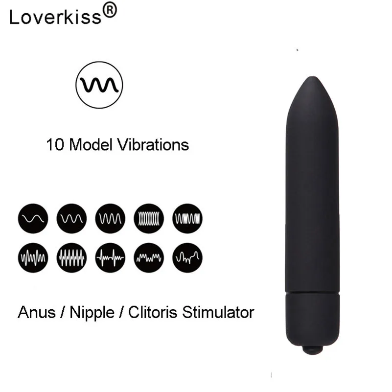 Loverkiss 10-скоростной мини-вибратор пуля для женщин водонепроницаемый стимулятор