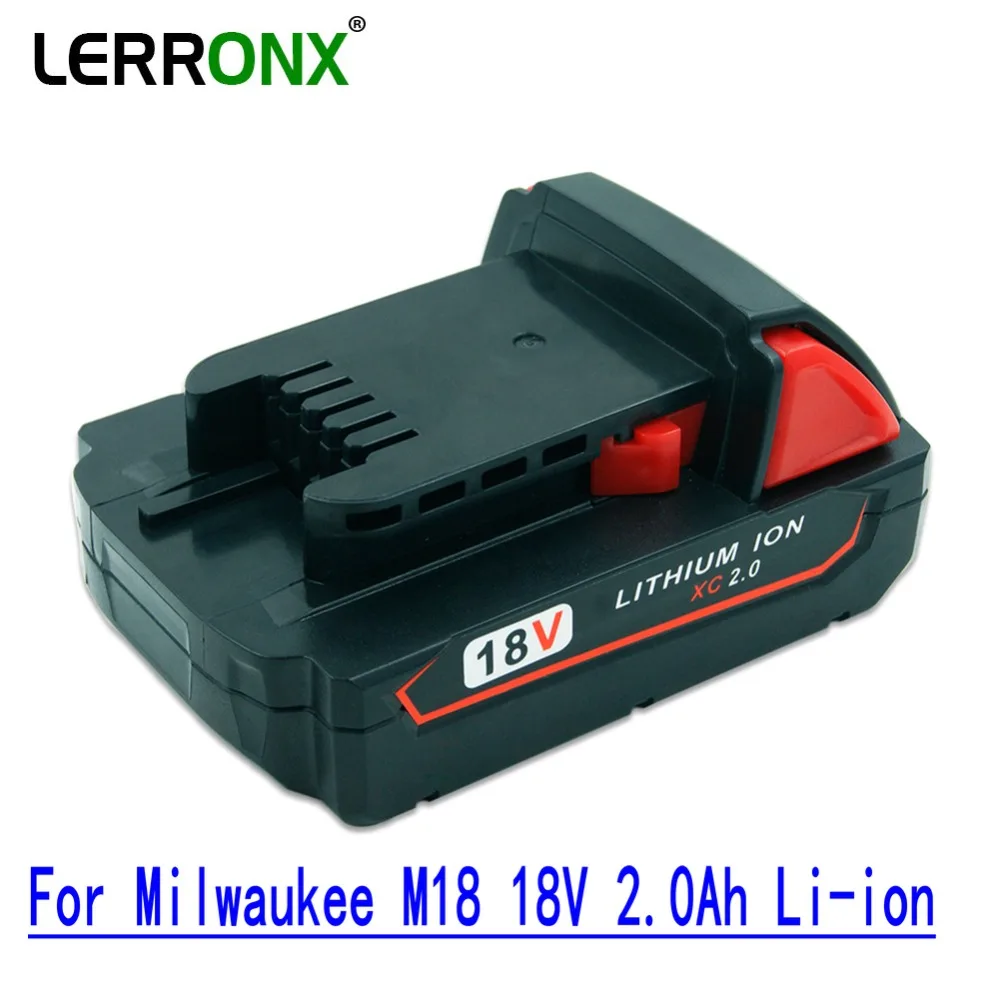 Новый литиевый сменный аккумулятор LERRONX 18 в 1822 Ач для электроинструментов Milwaukee M18