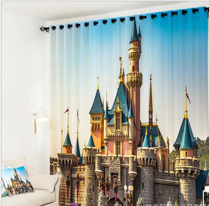

3D Window Curtains classical architecture Luxury Blackout living room office Bedroom decorate Cortinas Drapes Rideaux pillowcase
