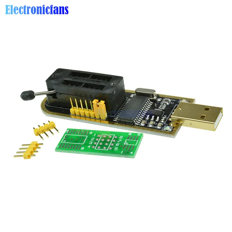 USB программист серии CH341A 24 EEPROM писатель 25 SPI Flash BIOS + SOIC8 SOP8 SOP Формат Флэш чип зажим