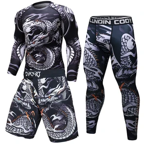 Мужская футболка с 3D принтом MMA Rashguard BJJ, Джерси, компрессионные Топы Cross Fi, футболки для спортзала, футболки