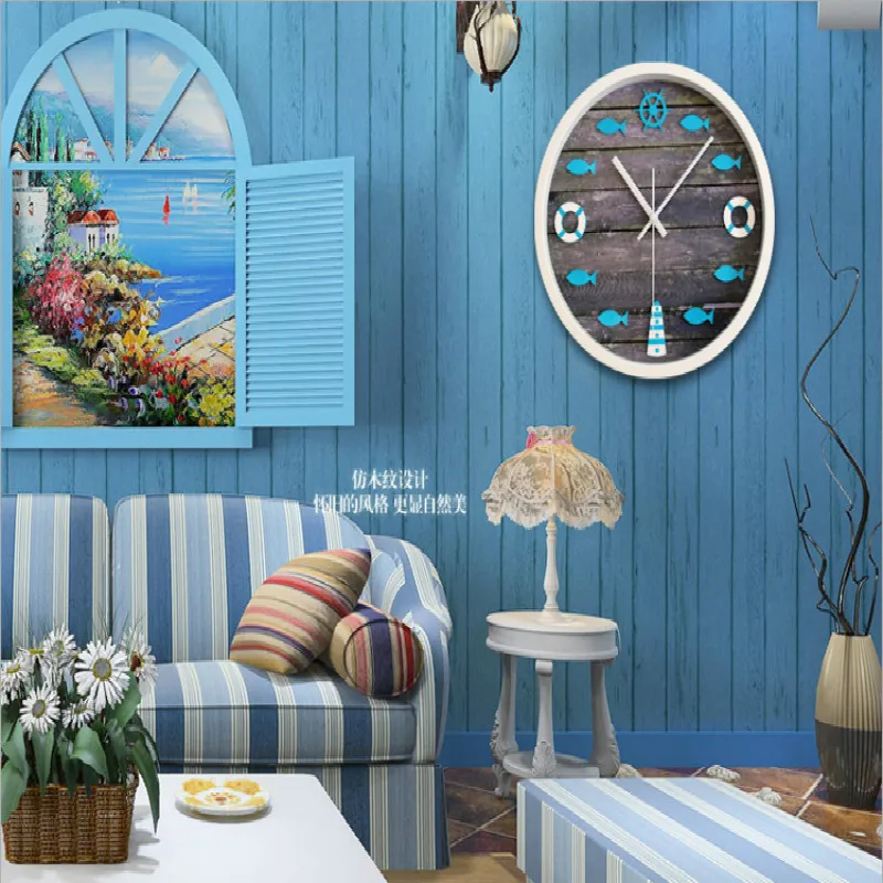Настенные часы средиземноморская Скандинавская жизнь буй Маяк ностальгия гниль