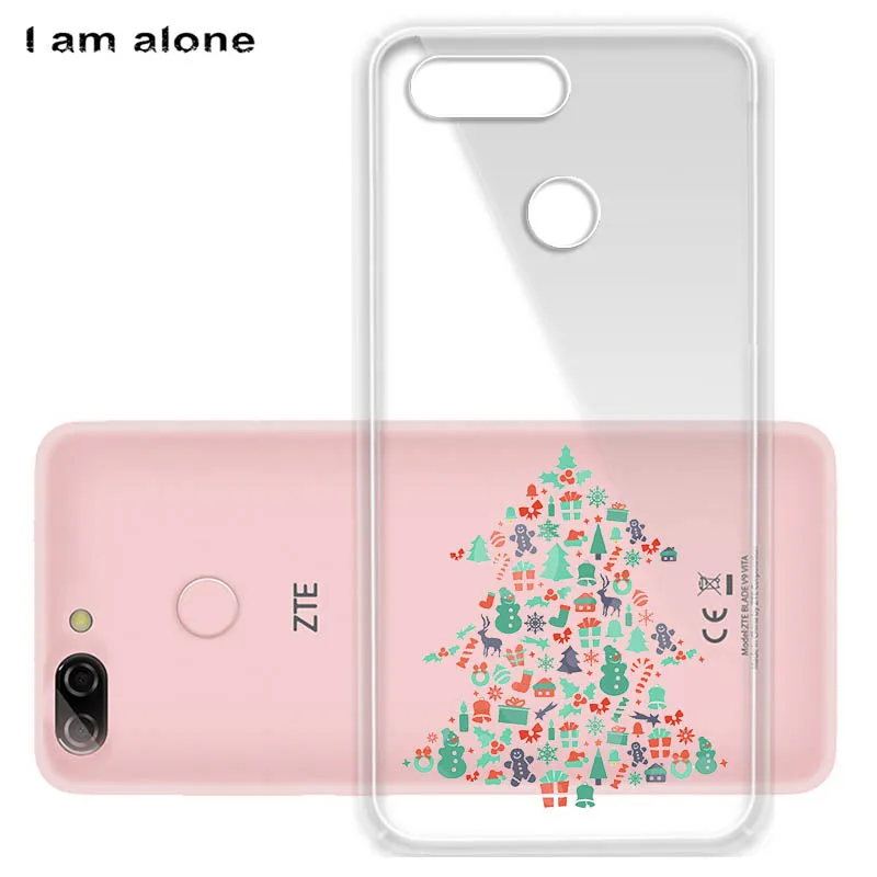 Чехлы для телефонов I am alone для zte Blade V9 Vita, 5,45 дюймов, мягкие сумки из ТПУ, Модный милый мобильный телефон для zte V9 Vita