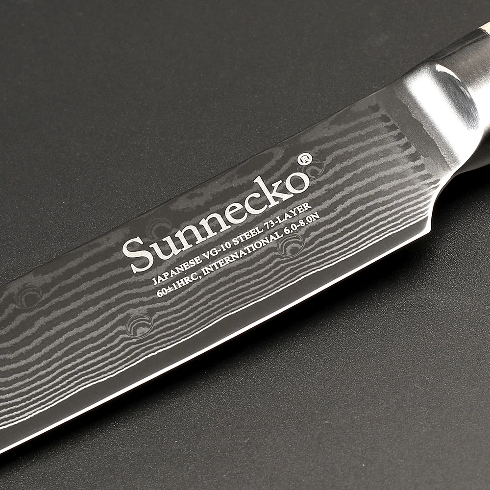 SUNNECKO 8 &quotНож для нарезки дамасской стали ножи резки японской бритвы VG10 острое