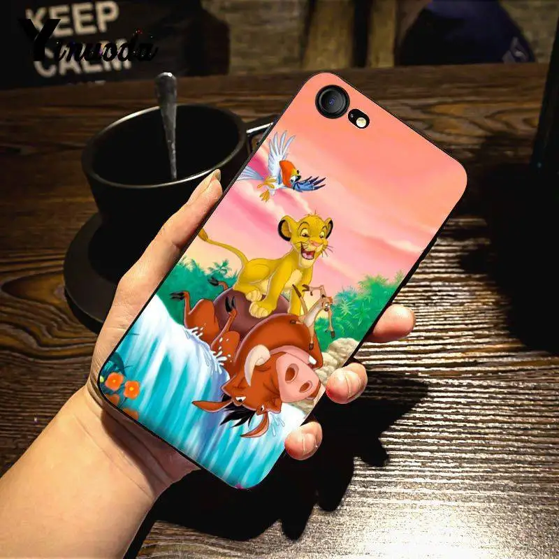 Yinuoda для iphone 7 6 X Чехол Король Лев лучший чехол Роскошный чехол для телефона для iPhone X 8 7 6 6S Plus X 5 5S SE 5C чехлы