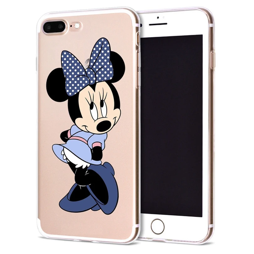 Чехол для Apple iPhone 6 6S 7 Plus X 10 милый мягкий чехол из ТПУ с Минни Оригинальный 8 B312 |