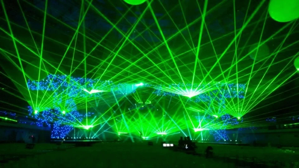 Лазерный зеленый 1 Вт мультяшный лазер 1000 мВт анимационное лазерное оборудование