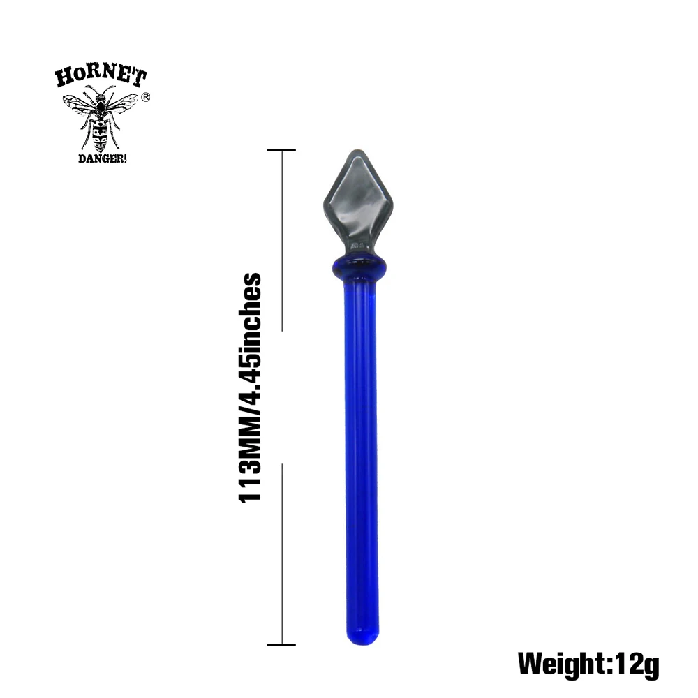 HORNET премиум стекло Dabbler 4 45 дюймов воск Dab инструмент Красочные толстые Pyrex Dabber