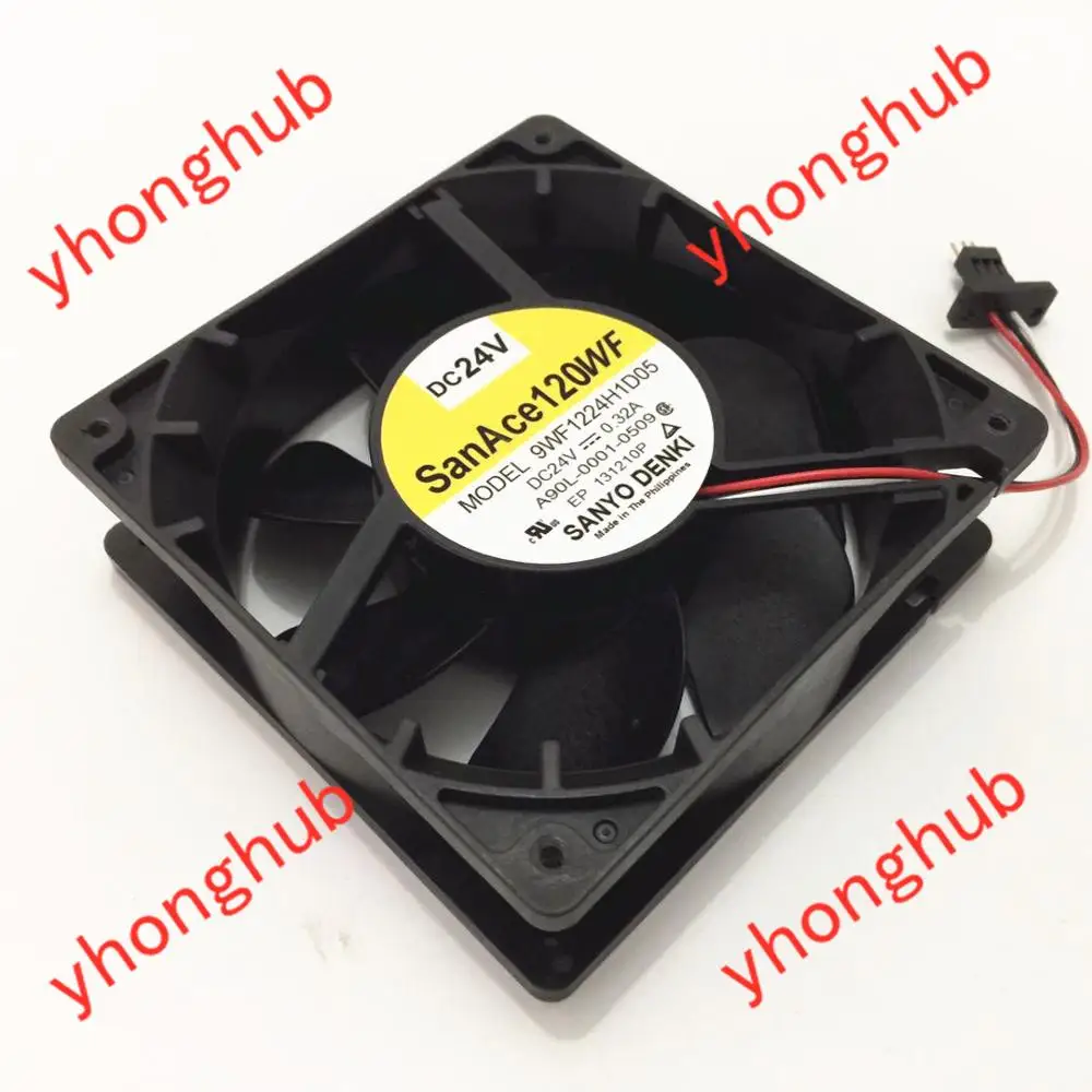 SANYO DENKI 9WF1224H1D05 DC 24V 0.32A 120x120x38 мм версия 3 провода Сервер вентилятор охлаждения|square