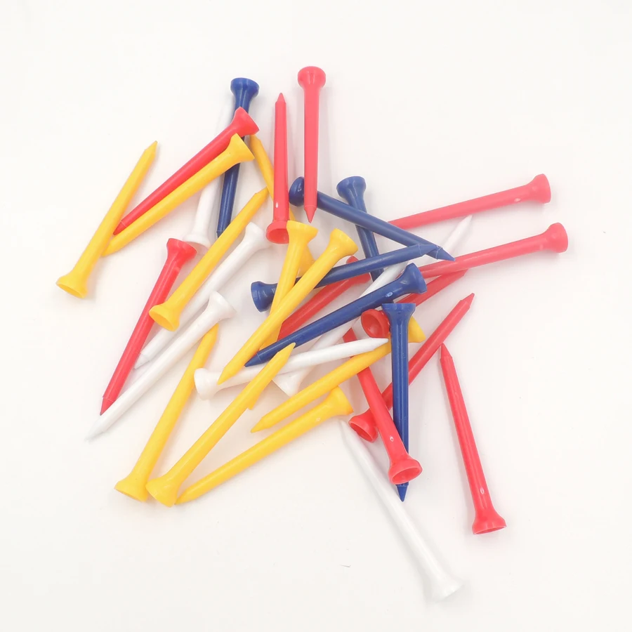 

50 pcs/lot Golf ball tee plastic tee Mixed color Golf Tees