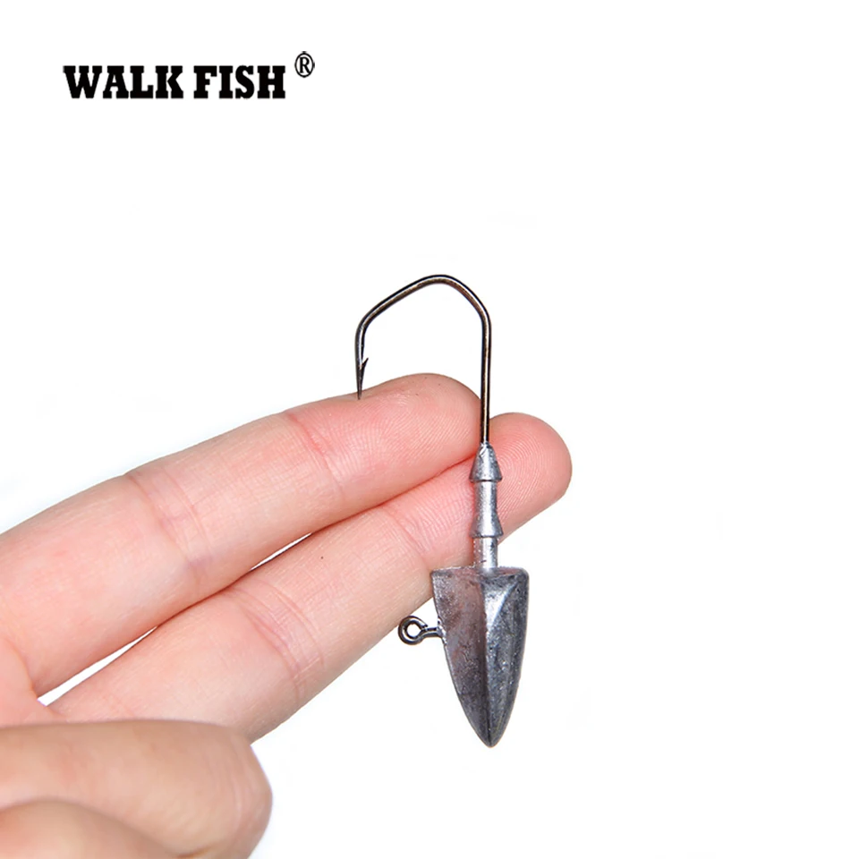 Walk Fish 5 шт./лот крючки с головкой 3 г 7 10 14 20 крючок свинцовой для приманки джиг