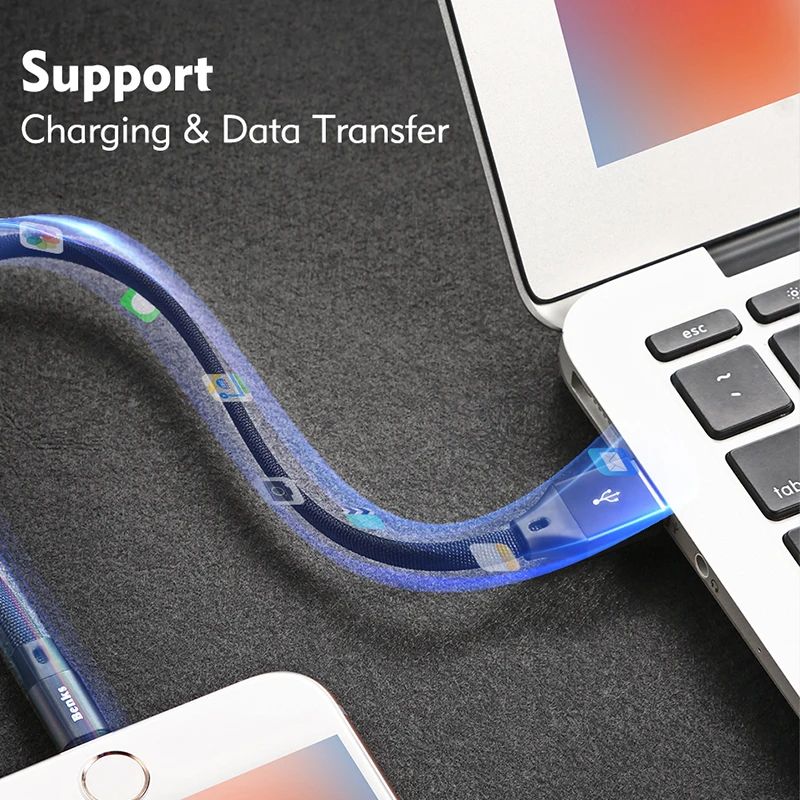 Benks D17 8 контактный usb кабель для зарядки и Зарядное устройство передачи данных iPhone
