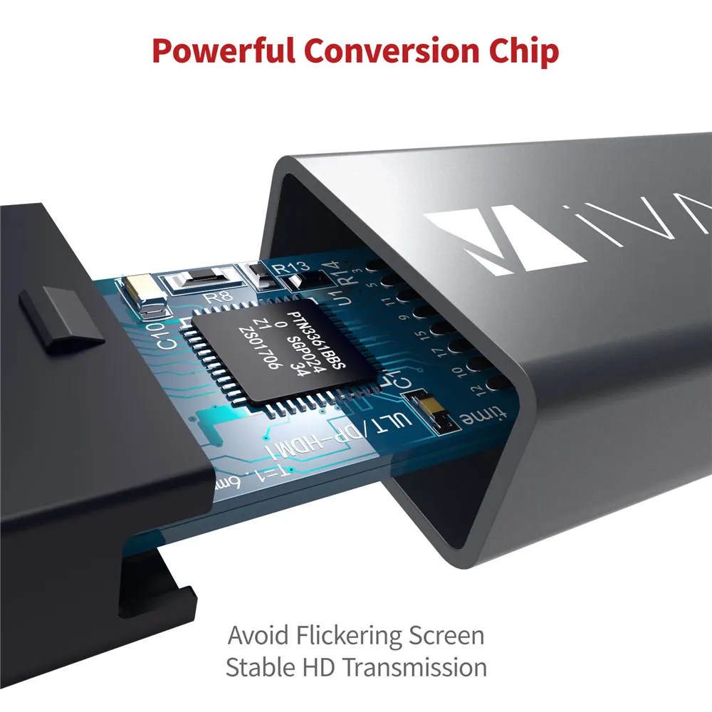 [Пожизненная гарантия] iVANKY 6.6ft DisplayPort to HDMI кабель штекер 1080P DP к для NVIDIA ТВ монитор