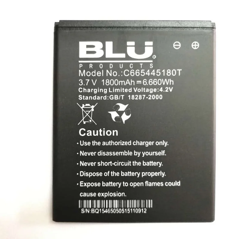 3 7 V 1800mAh C665445180T запасная батарея для BLU NEO 4 5 D330L + Baterij батареи сотового телефона|cell