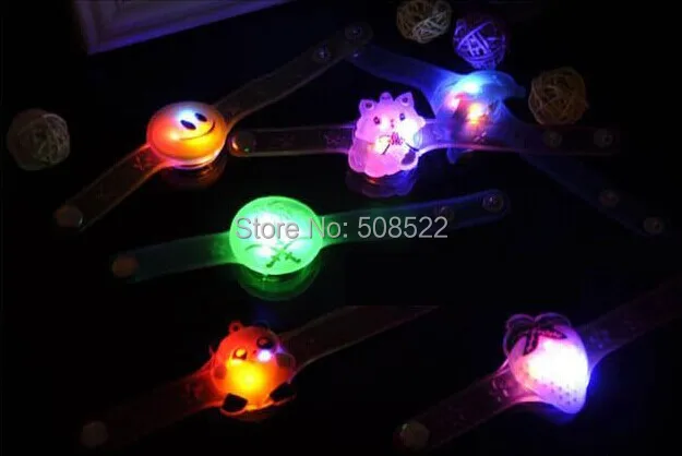 

Free shipping, Cartoon light bracelet,LED bracelet light up for party Christmas,glowing watch,suitable for children and adult