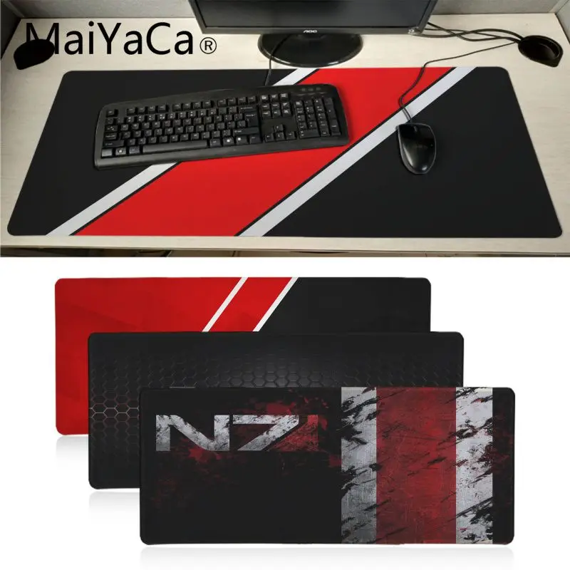 MaiYaCa Mass Effect N7 игровая резиновая подушка с логотипом для мыши игровой коврик