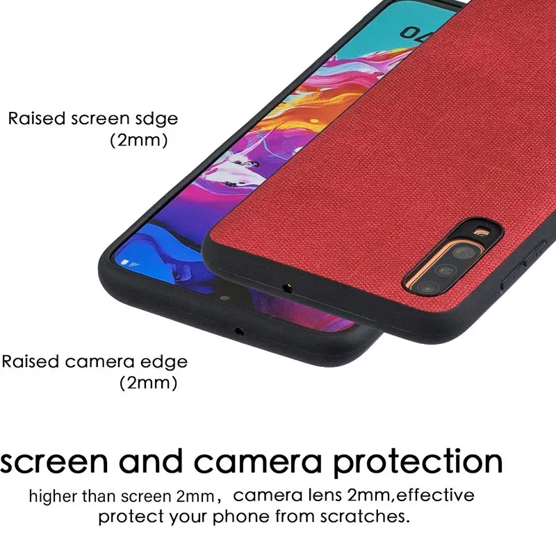 Джинсы серии текстуры Мягкий из термопластика чехол s для samsung Galaxy A6 A7 2018 A10 A20 A30 A40