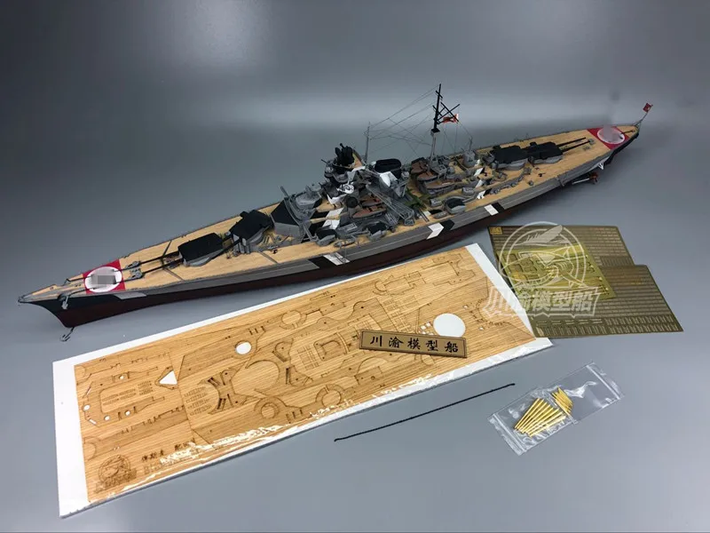 1/350 Bismarck супер обновленный набор для Tamiya 78013/для Revell 05040/для HobbyBoss 80601 модель CYE013(деревянная палубная латунная бочка PE