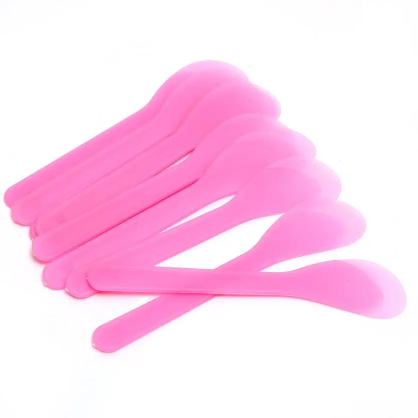 10PCS Plastic facial Mask brushes Makeup Beauty DIY Facial Mask Brush Spoon Stick Tool Homemade 2u0810