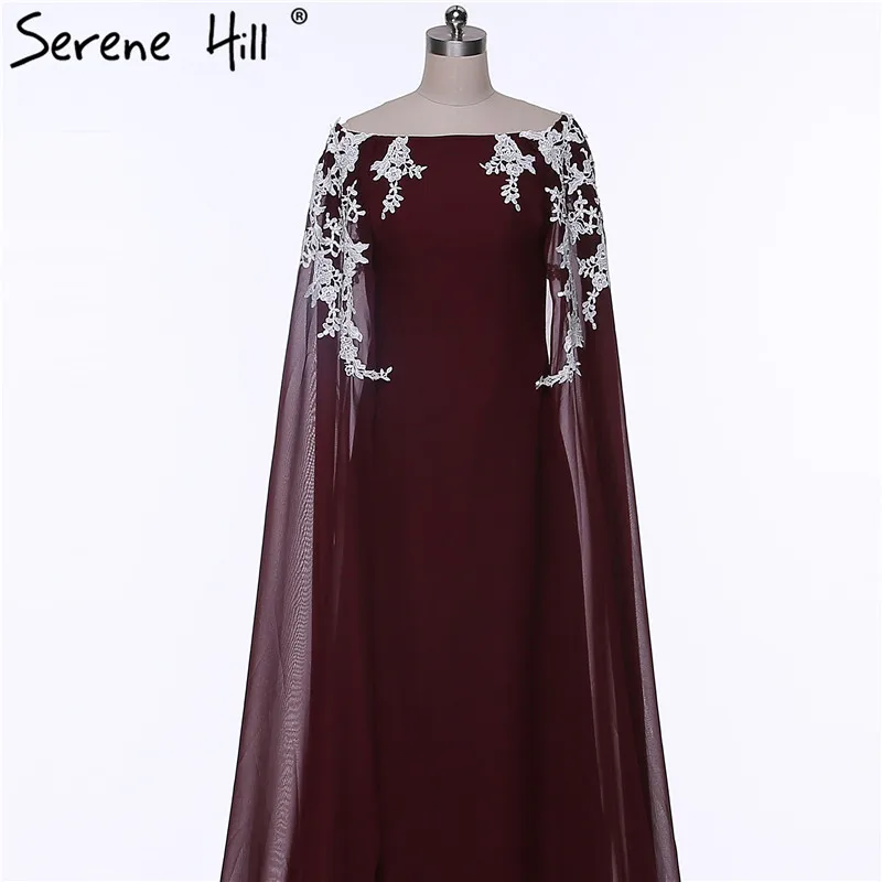 Элегантные кружевные Длинные вечерние платья 2020 Serene Hill шифоновое официальное