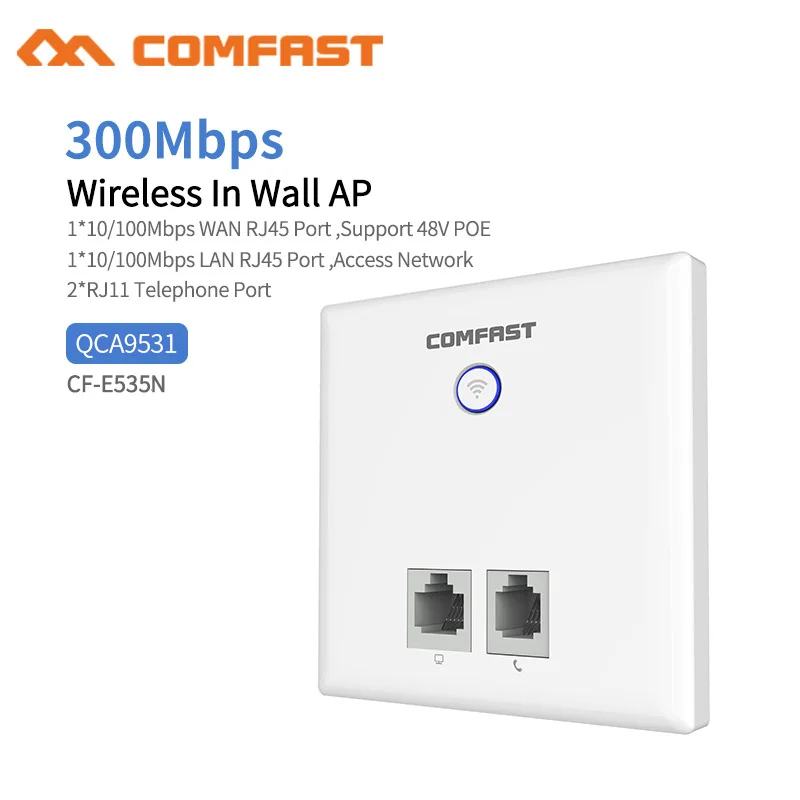 300 Мбит/с в стене AP WiFi точка доступа Беспроводная розетка для отеля Wi Fi проект Sup