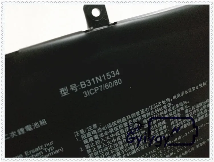 Аккумулятор B31N1534, 0B200-02030000 для ASUS Zenbook UX510U, UX510UW-RB71, UX510UW, UX510UX, 11,4 в, 4240 мАч, 48 Вт