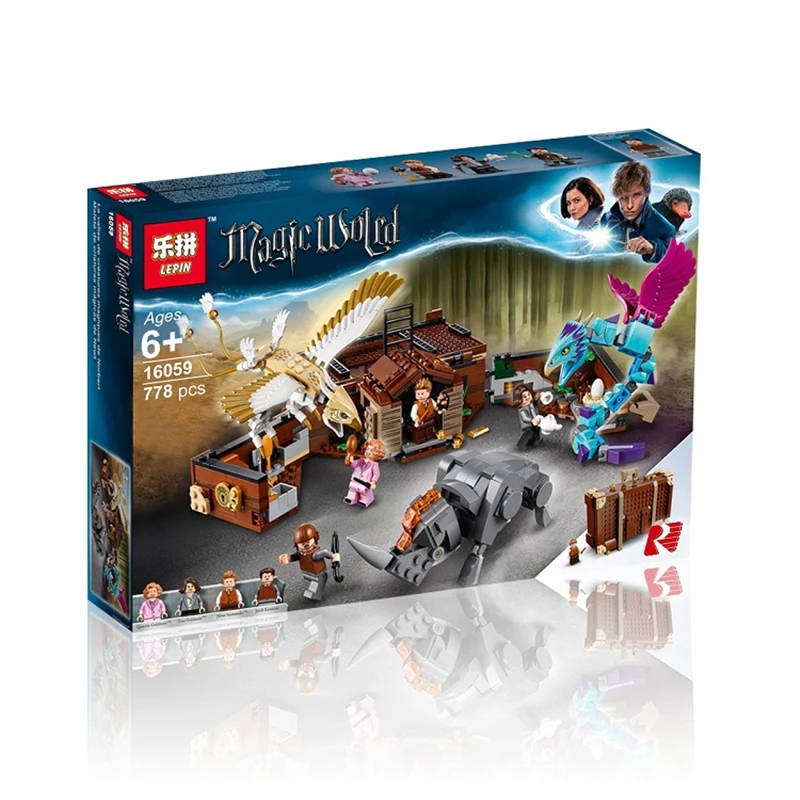 New fit Harry Potter Fantastic Beasts legoing Hogwarts Great Wall Set Model Building Blocks House Kids Toys Christmas Gifts | Игрушки и