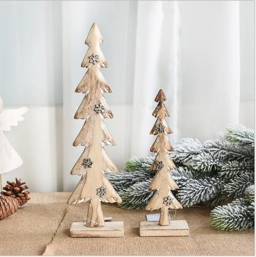 Рождественская елка Adornos Navidad деревянное Рождественское украшение для дома 2019 |