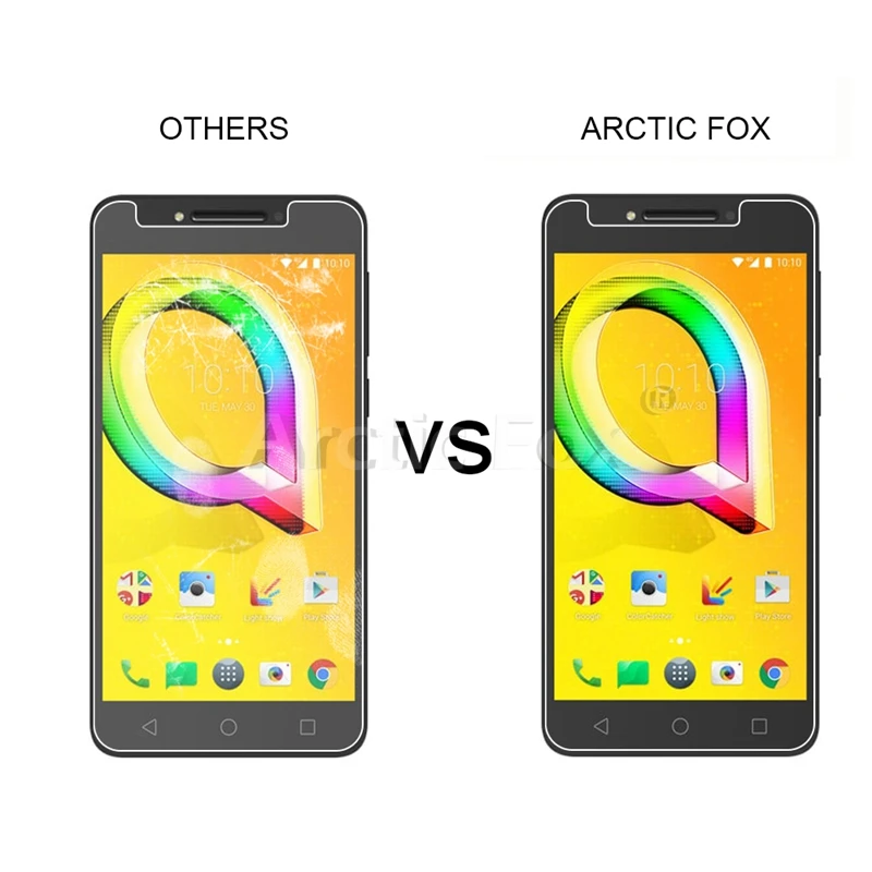 5 шт./лот закаленное Стекло для alcatel A5 светодиодный Экран протектор Защитная