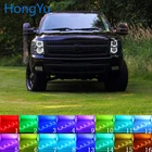 Фара многоцветная RGB LED Angel Eyes Halo Ring Eye DRL RF пульт дистанционного управления для Chevrolet Silverado 3500 1500 2500 аксессуары