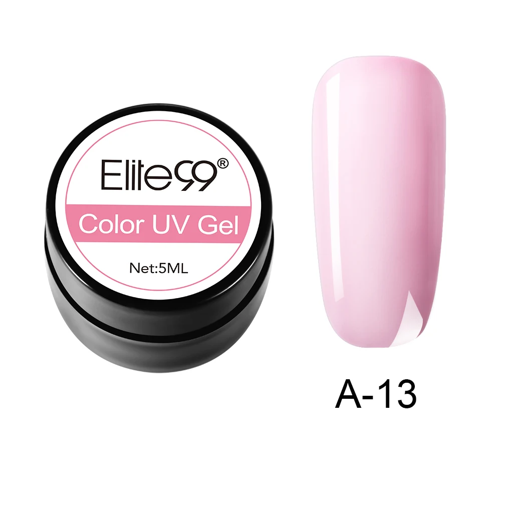 A-13 Elite99 Гель-лак гель uv Vernis светодиодный Гель-лак для ногтей художественный Гель-лак для ногтей чистый цвет Гель-лак 5 мл Гель-лак es Soak Off Nail Art - Цвет: A-13