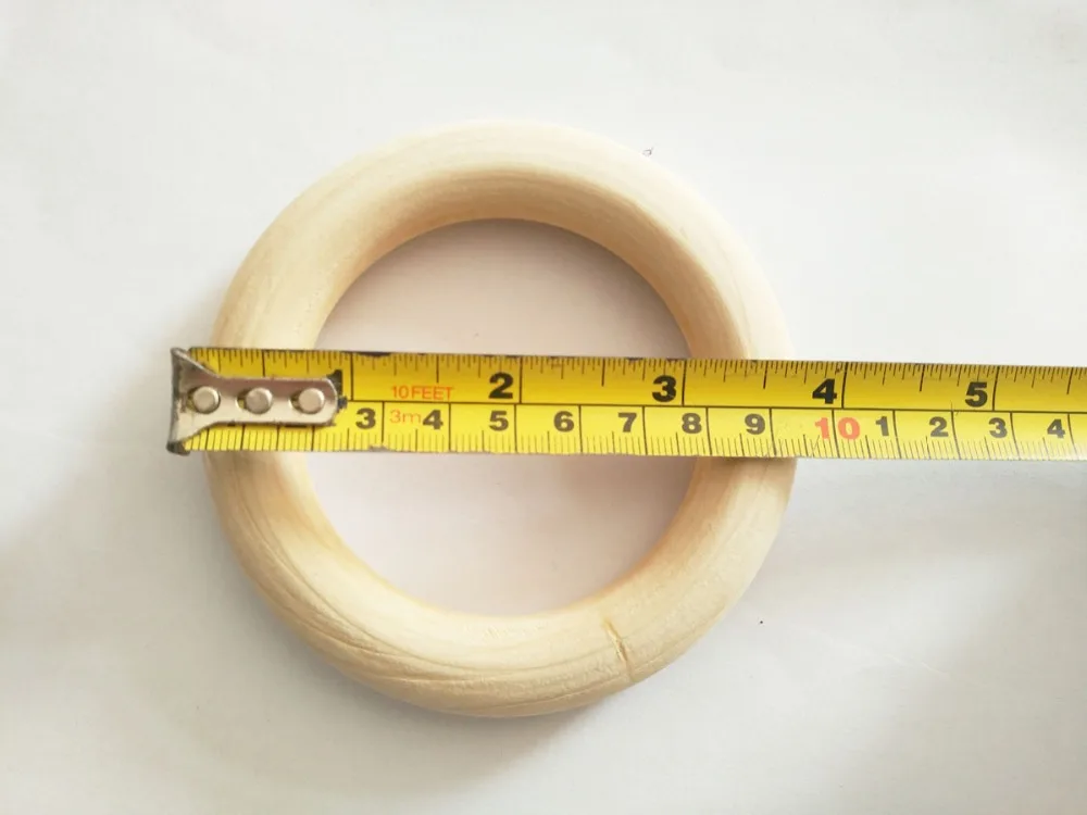 10Pcs/lot Unfinished Teething Ring Outside diameter 9.8cm (3.9 inche ) Natural Wooden Rings JW-0T9 | Украшения и аксессуары