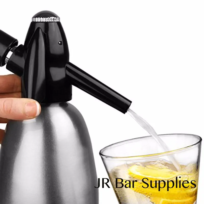 Сифон для соды 1ltr-Make сверкающая вода для Мохито, Gin Fizz коктейлей и винных сритзаторов