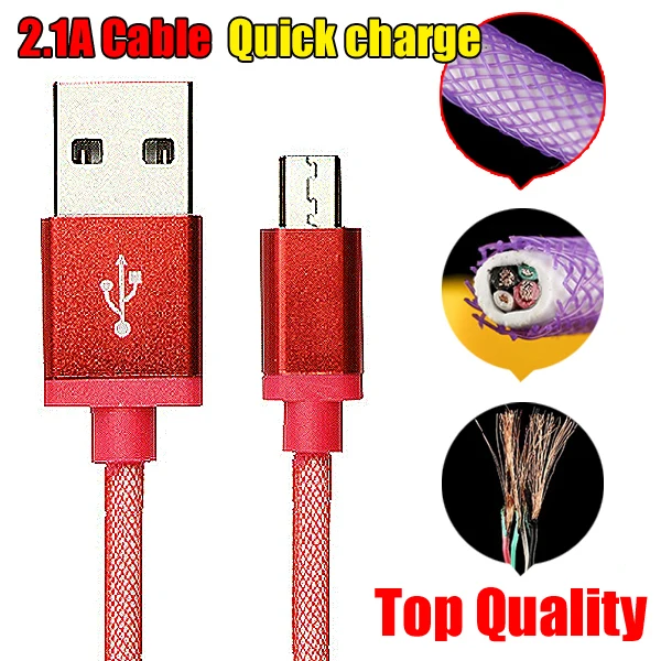 Micro USB Cable Mobile Phone Charging Cable 2.0 Data sync Black Color Charger Cable Android Phone for samsung  galaxy S6  S5 